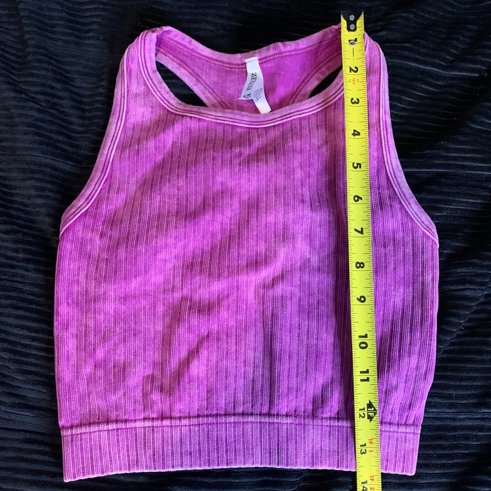 Zenana Fuchsia Ribbed Tank - Picture 6 of 6